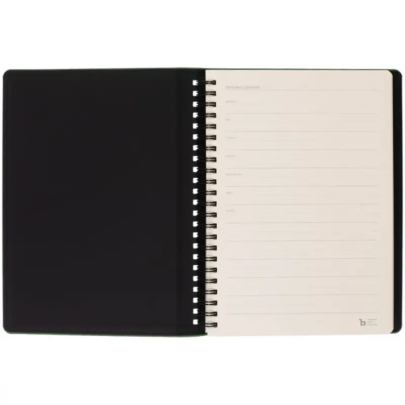 Ежедневник Spring Urban на заказ, недатированный, зеленый