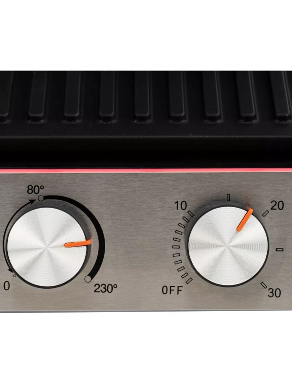 Электрогриль HYG-5047 2200Вт серебристый