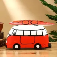 Копилка &laquo;Микроавтобус&raquo;, 24&times;12&times;13.5 см, дерево, красный