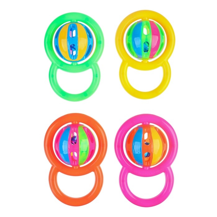 Погремушка &laquo;Яркий шар&raquo;, цвет МИКС, Крошка Я