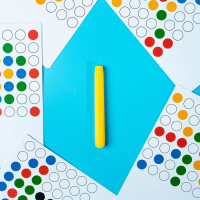 Планшет-мозаика магнитный для рисования &laquo;Пуговки&raquo;, 49 ячеек