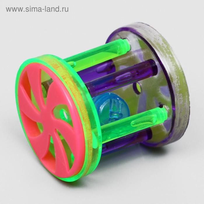 Игрушка для кошек с бубенчиком "Арена", 4 см, микс цветов