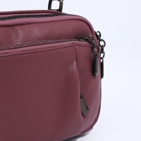 Сумка женская на молнии, цвет розовый