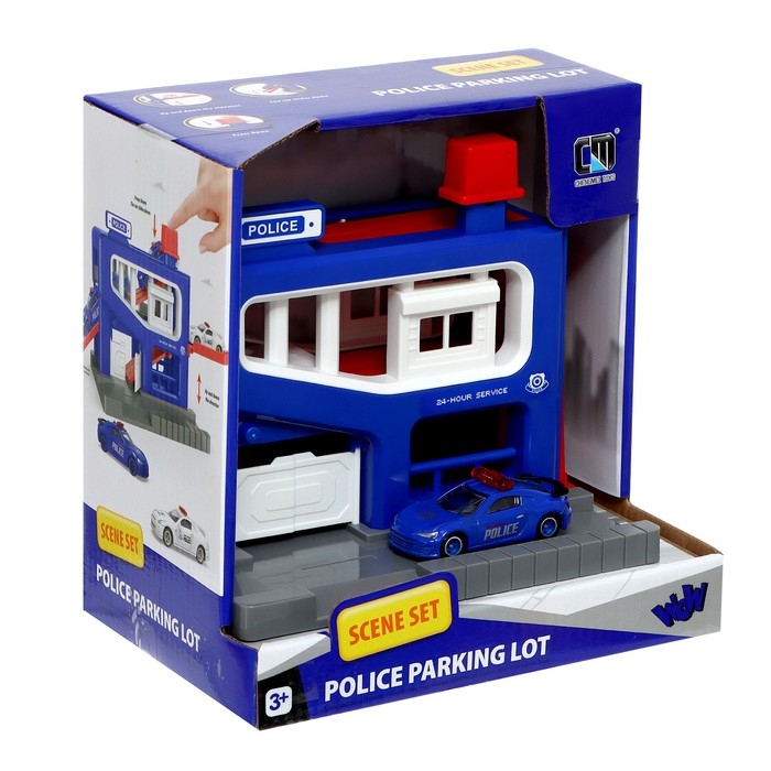 Парковка &laquo;Полицейский участок&raquo;, с машинкой в комплекте, МИКС