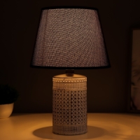 Настольная лампа "Торонто" Е14 40Вт черный белый 22,5х22,5х35см