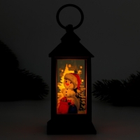 Светильник новогодний &laquo;Новый год: Снеговик&raquo;, черный, 12,5 х 5,7 см