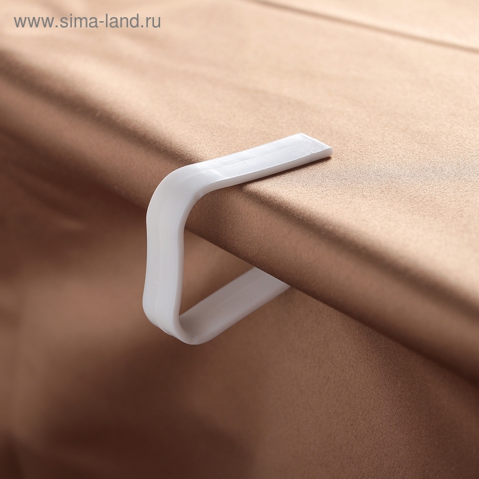 Зажимы для скатерти Доляна &laquo;Калипсо&raquo;, набор 4 шт, пластик, белые