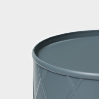 Банка для сахара Magistro Sugar Graphite, 9,5&times;13,5 см, цвет серый, с бамбуковой крышкой