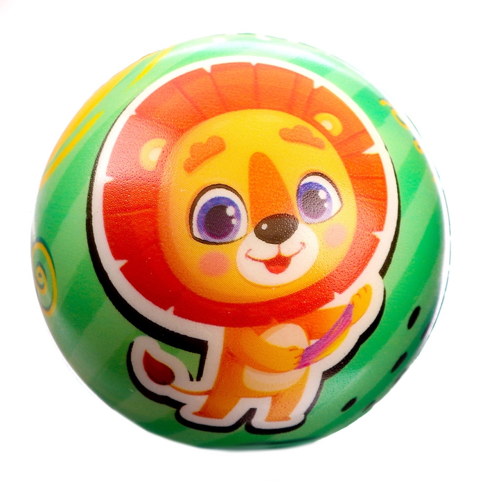 Мяч детский мягкий &laquo;Лови, бросай&raquo;, зверята 7,6см , в шоубоксе