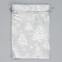 Мешочек подарочный парча &laquo;Новогодний лес&raquo;, 16 х 24 см, Новый год
