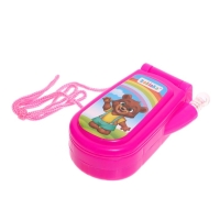 Музыкальный телефон &laquo;Зверюшки&raquo;, русская озвучка, световые эффекты, работает от батареек, МИКС