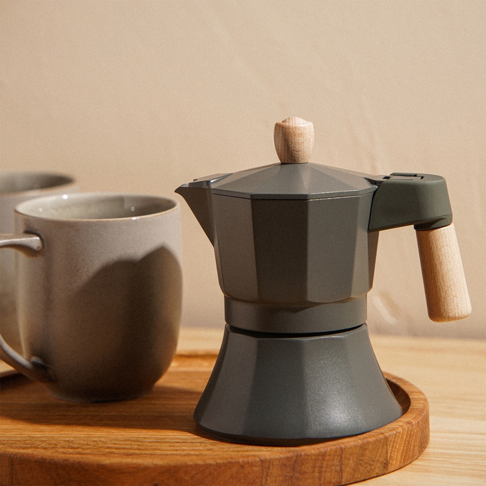 Кофеварка гейзерная SL Home &laquo;Ферамо&raquo;, 150 мл, 11&times;15,5&times;12 см, цвет оливковый