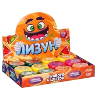 Лизун - слайм &laquo;Фрукты&raquo;, твёрдый, цвета МИКС