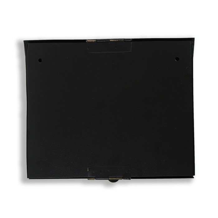 Ящик почтовый без замка (с петлёй), горизонтальный &laquo;Мини&raquo;, чёрный