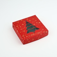 Коробка под 9 конфет &laquo;Новогодние огни&raquo;, 14.7 х 14.7 х 3.5 см, Новый год