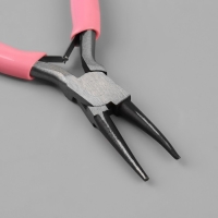 Круглогубцы для рукоделия, 12,5 &times; 6,5 см, цвет розовый