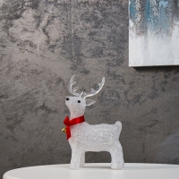 Светодиодная фигура &laquo;Олененок&raquo; 25 &times; 13 см, акрил, 20 LED, батарейки ААх2 (не в комплекте), свечение белое