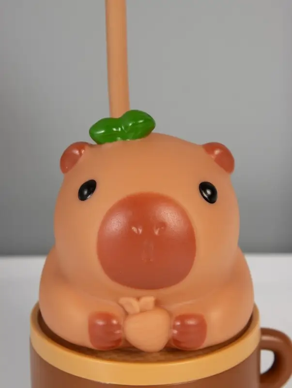 Ночник "Капибара в чашке" 8хLED 3Вт 5V USB АКБ 2 режима 9,5х9,5х28,5 см