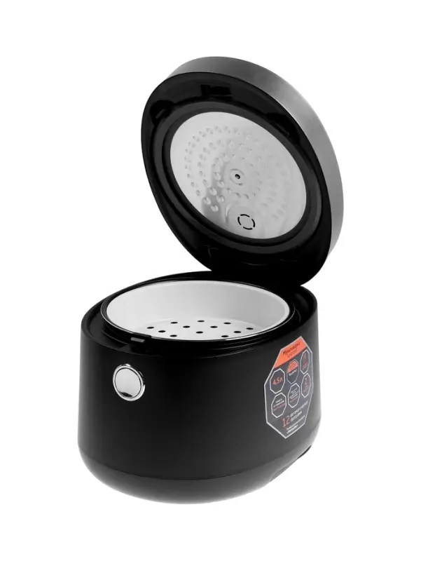 Мультиварка Leonord LE-1761E, 860Вт, 4.5 л, 12 программ, LED дисплей, сенсор, черная