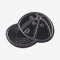 Термоаппликация &laquo;Кепка&raquo;, 9.5&times;6 см, чёрная