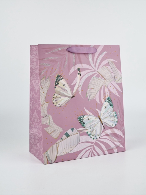 Пакет ламинированный &laquo;Цветы&raquo;, 26,4 &times; 12,7 &times; 32 см