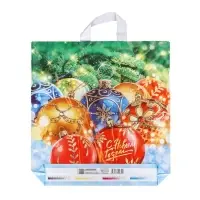 Пакет &laquo;Ёлкины подарки&raquo;, полиэтиленовый с петлевой ручкой, 40&times;42 см