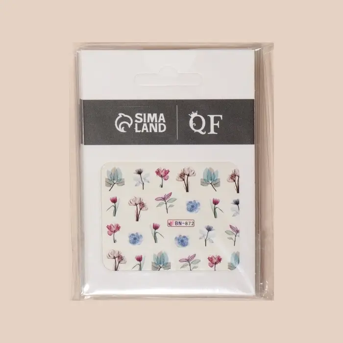 Слайдеры для ногтей &laquo;Цветочные мечты&raquo;, разноцветные