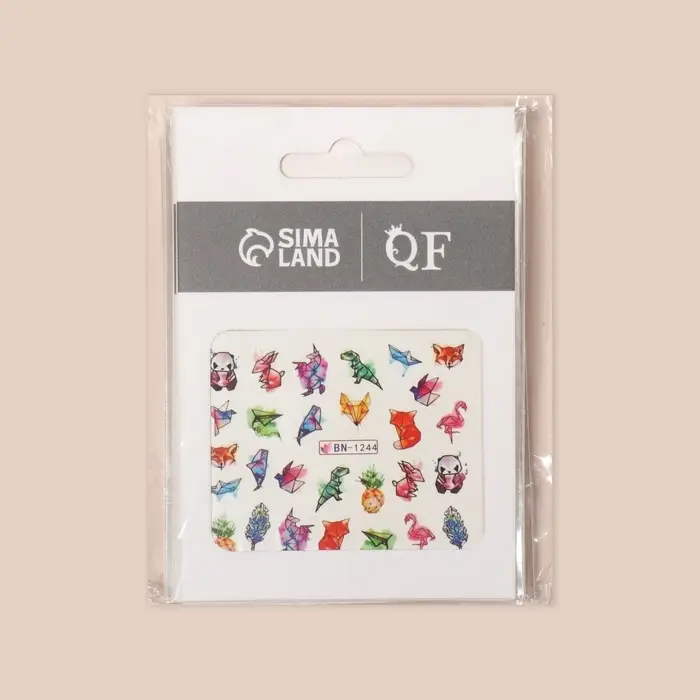 Слайдеры для ногтей &laquo;Акварельная графика&raquo;, разноцветные