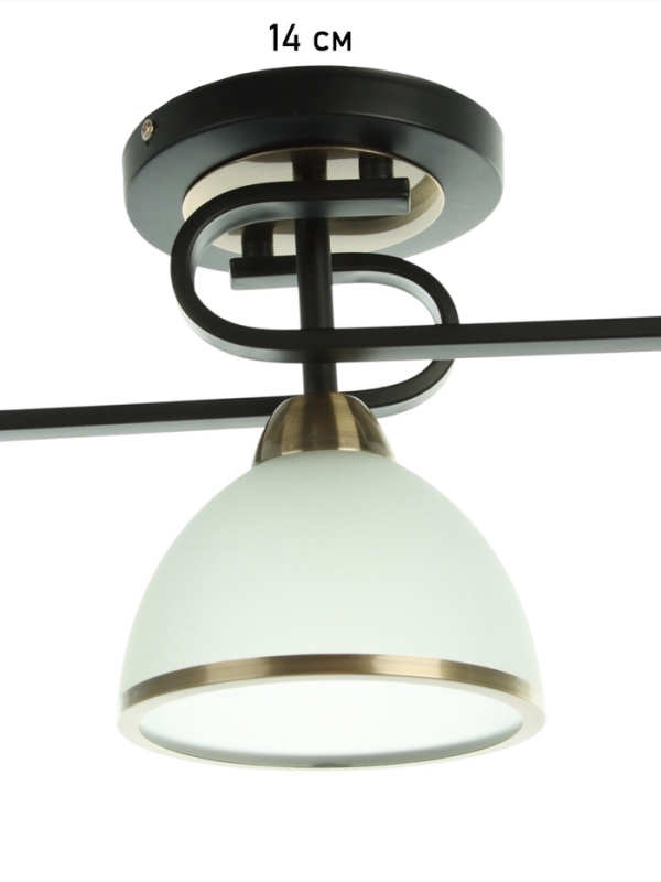 Люстра "Рендо" 3хЕ27 40Вт черно-бронзовый 61х15х23 см