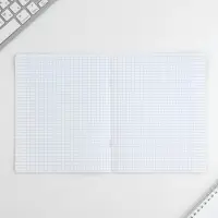 Тетрадь в клетку 12 листов А5, на скрепке &laquo;Пиксели&raquo;, обложка мелованный картон, блок №1 белизна 96%, 5 видов МИКС