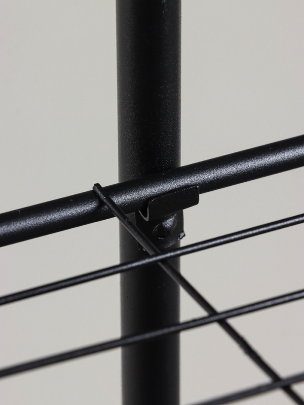 Подставка для цветов Greengo, 7 полок, 43 &times; 22 &times; 126 см, напольная, металл, чёрная