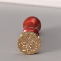 Печать для сургуча с пластиковой ручкой "Буква N на вензеле" 2,5х2,5х6,3 см