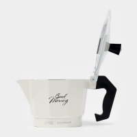 Кофеварка гейзерная "Good morning" на 3 чашки, цвет белый