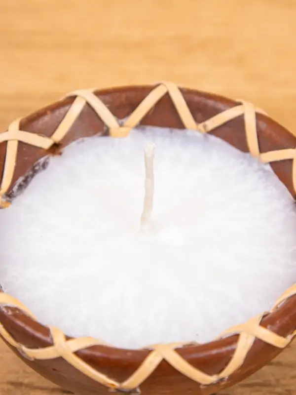 Свеча в керамической чаше, 9&times;9&times;4 см