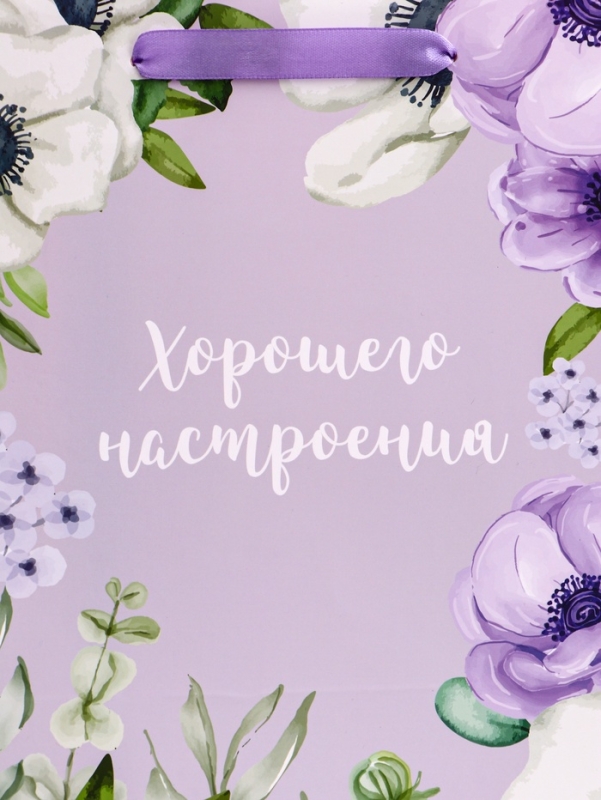 Пакет подарочный вертикальный &laquo;Хорошего настроения&raquo;,   ML 23 &times; 27 &times; 11.5 см