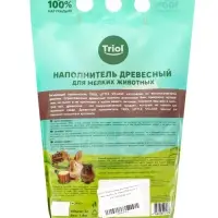 Наполнитель для мелких животных древесный 6мм, 3л, серия LITTLE VILLAGE