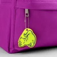 Светоотражающий элемент &laquo;Кот потягушки&raquo;, двусторонний, 5.9&times;6 см, МИКС