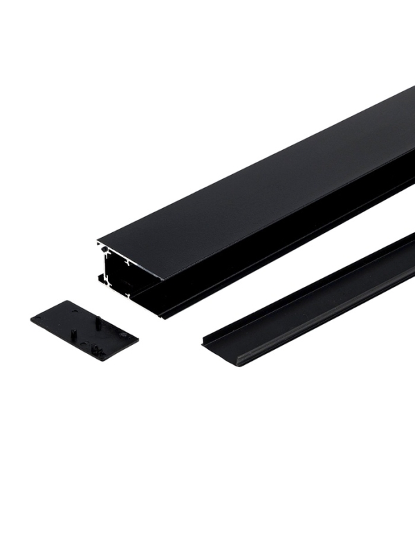 Шинопровод трековый магнитный &laquo;Broad&raquo;, однофазный, открытый монтаж, 1 м, чёрный