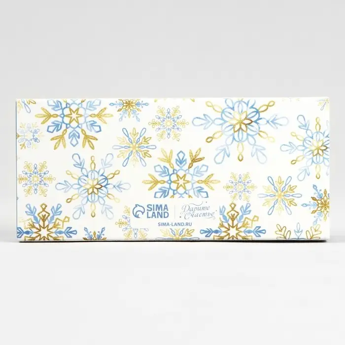 Коробка под 3 конфеты с ячейками &laquo;Золото в Новом году&raquo;, 13.3 х 3.3 х 5.8 см