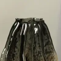 Ваза стекло настольная "Кэли" 21х12х6 см, серый