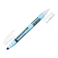 Двухсторонний маркер текстовыделитель 4 мм, ErichKrause Visioline V-16 Erasable Pastel, голубой