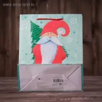 Пакет подарочный &laquo;Дед Мороз и Елка&raquo;, 33 х 42,5 х 10 см