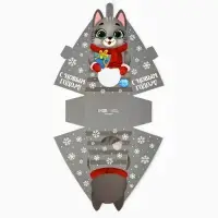 Коробка складная с окном &laquo;Котик&raquo;, 9 х 15.6 х 6 см