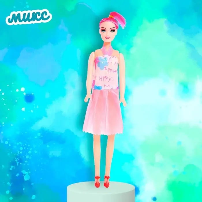 Кукла-модель &laquo;Оленька&raquo; в вечернем платье, МИКС