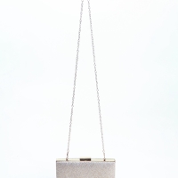 Сумка жен,  22*4*12 см, отд на фермуаре, цепь, золото