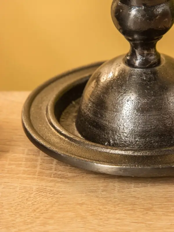 Подсвечник "Ретро серия Оксфорд" алюминий 13,5х13,5х10 см