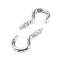 Шуруп-полукольцо ТУНДРА, для дерева, оцинкованный, 2x20 мм, 8 шт