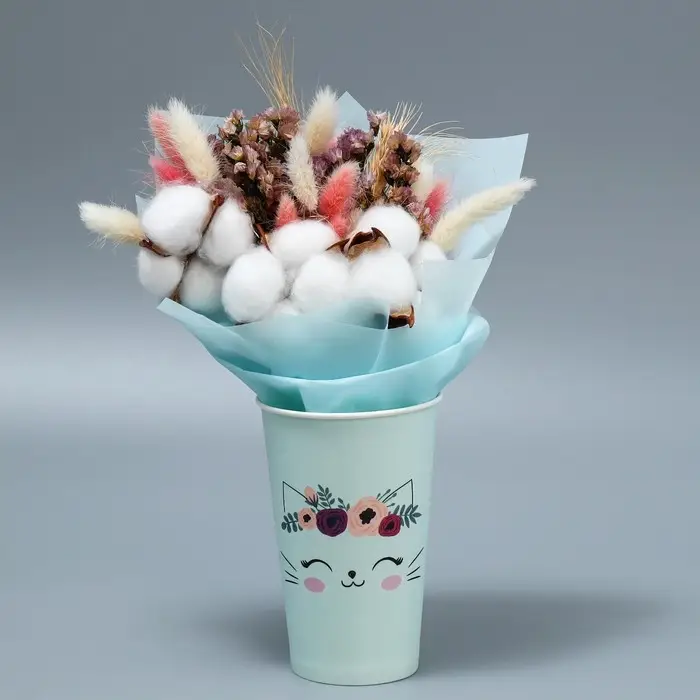 Стакан для цветов &laquo;Котик&raquo;, 350 мл