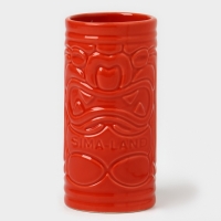 Стакан для коктейлей "Тики остров" красный