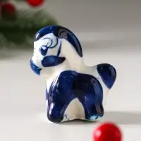 Сувенир "Коник", 5х5 см, гжель